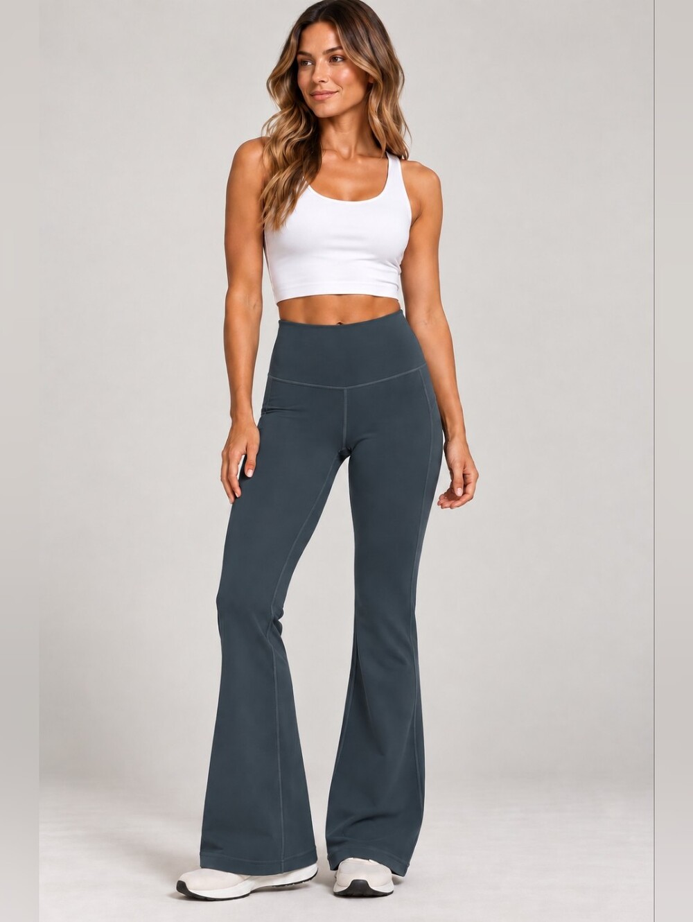 lululemon athletica Dark Grey High-Rise Flare Leggings